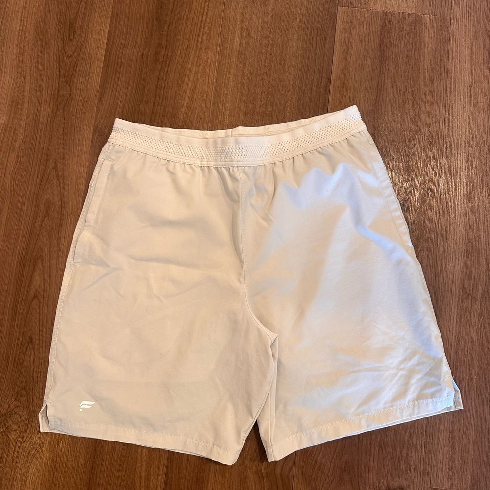 Fabletics Men's Light Beige Athletic Shorts